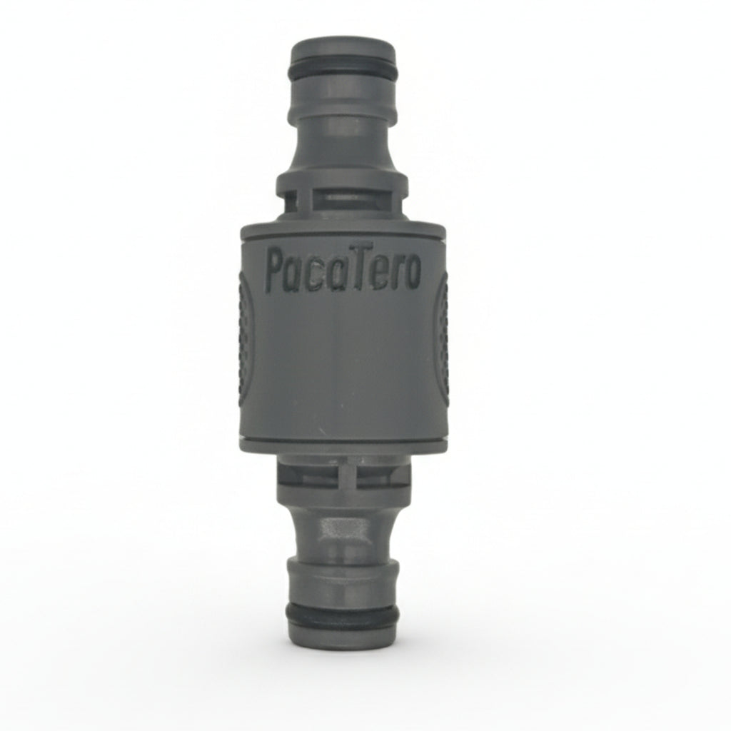 PacaTero Dual Male Hose Quick Connector with Built-in Shut-Off Valve – Leak-Proof & Easy Grip Design