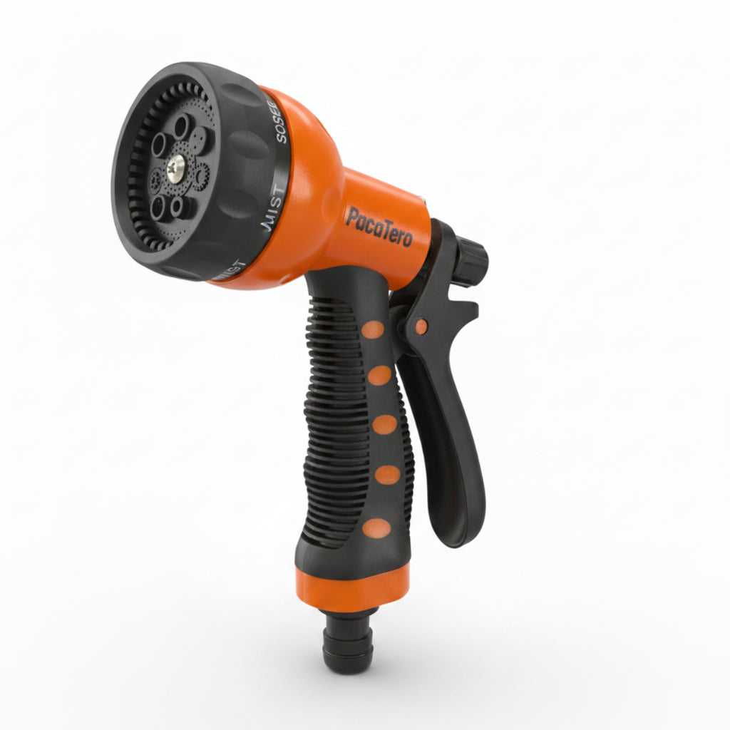 PacaTero Versatile Outdoor Garden Shower Head with Adjustable Flow & Anti-Leak Design