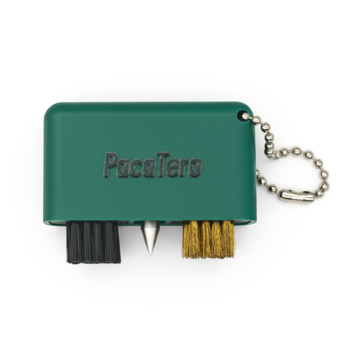 PacaTero Golf Club Groove Cleaner – Dual-Bristle Brush with Debris Pick & Keychain Attachment